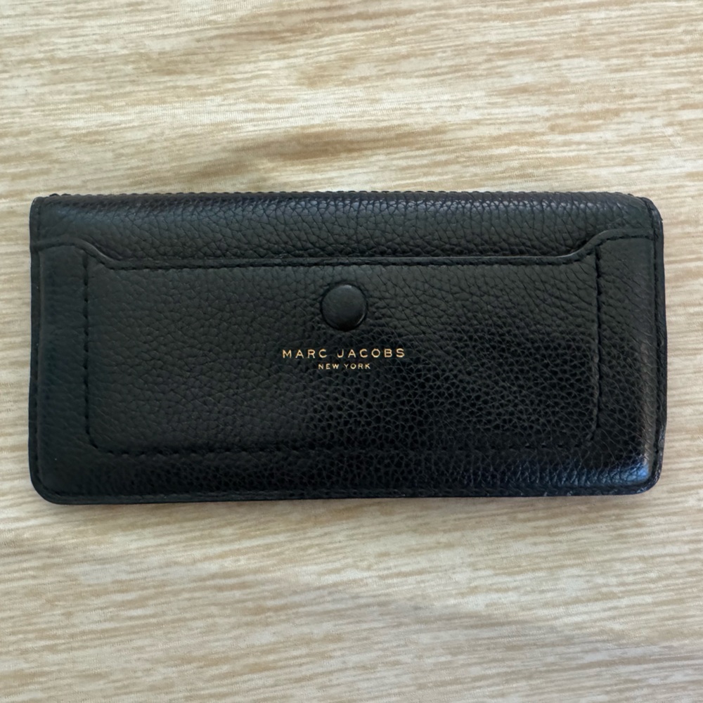 Marc Jacobs Black Textured Wallet